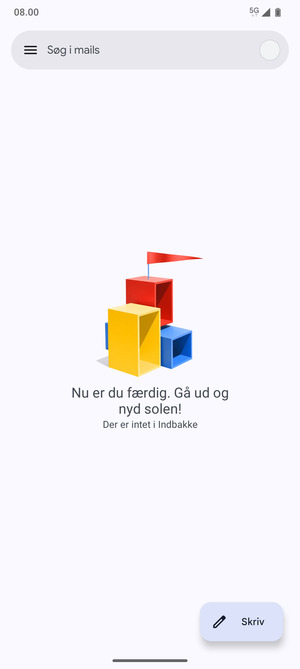 Din konto er klar til brug