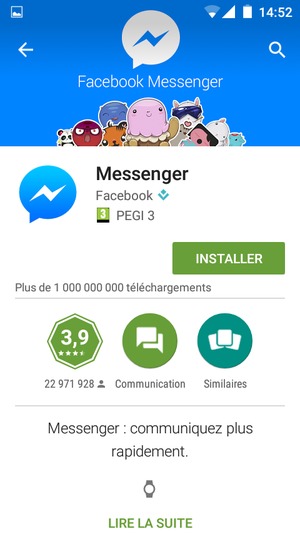 Sélectionnez INSTALLER
