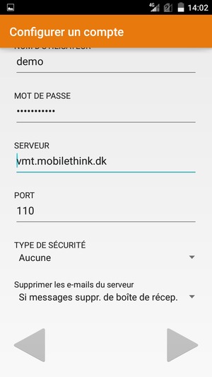 Faites défiler vers le bas et sélectionnez Suivant
