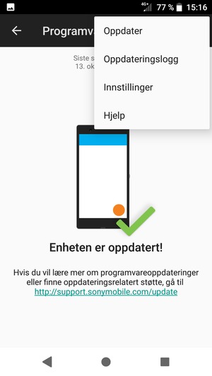 Velg Oppdater