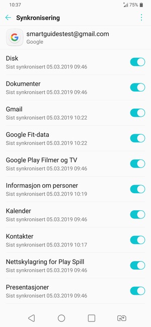 Velg menyknappen