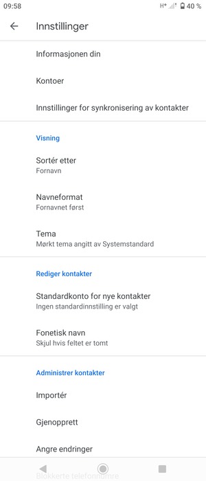 Bla til og velg Importér