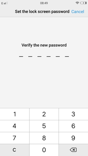 Confirm your password