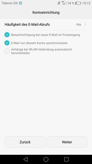 Wählen Sie Weiter