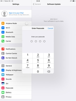 Select Passcode