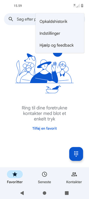 Vælg Indstillinger