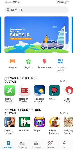 Seleccione la barra de Búsqueda