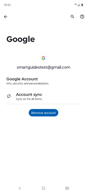 Select Account sync