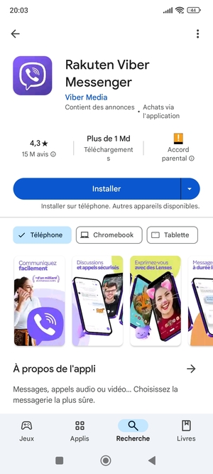 Sélectionnez Installer