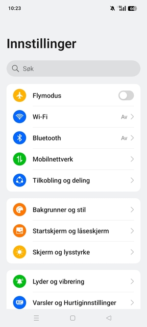 Velg Wi-Fi