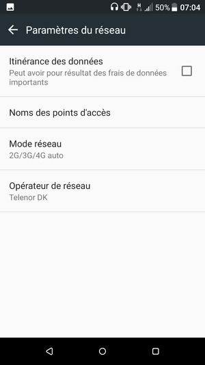 Sélectionnez Noms des points d'accès