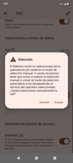 Seleccione Aceptar