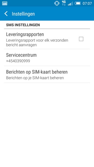 Selecteer Servicecentrum