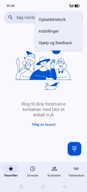 Vælg Indstillinger