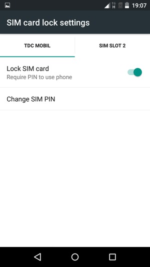 Select Public and Change SIM PIN