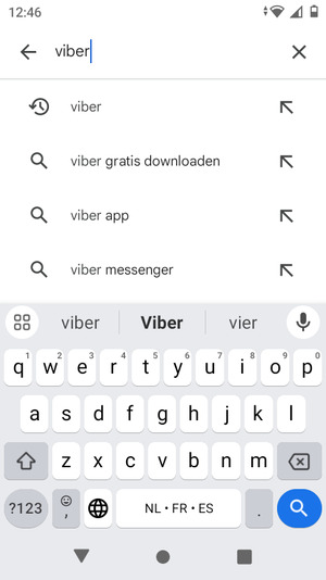 Voer de app-naam in en selecteer Zoeken