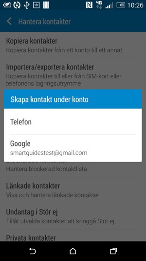 Välj Google