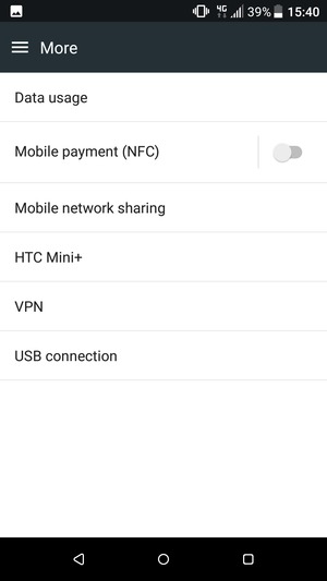 Select Mobile network sharing