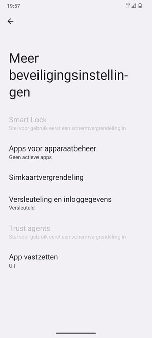 Selecteer Simkaartvergrendeling