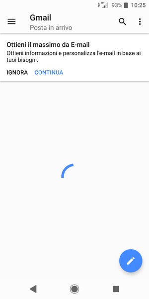 Il tuo Gmail è pronto per l'uso