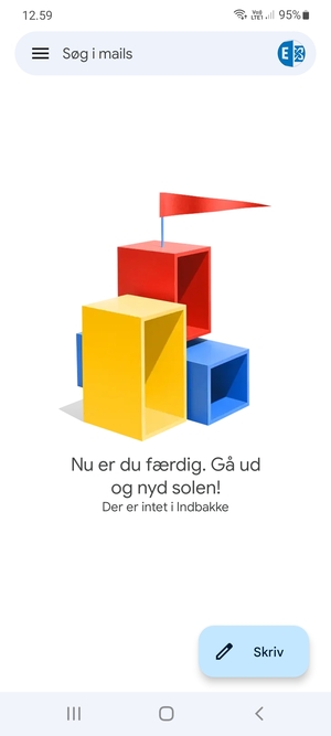 Din konto er klar til brug