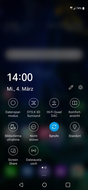 Streifen Sie nach rechts