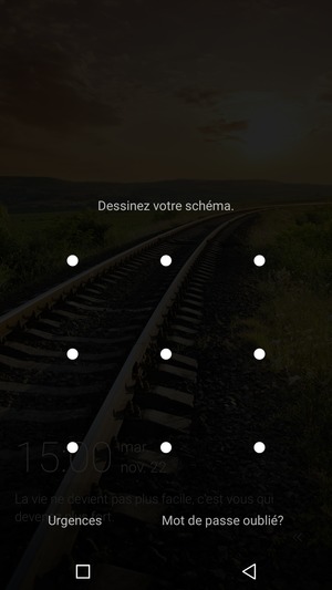 Votre téléphone est maintenant sécurisé par un écran de verrouillage