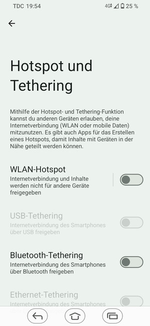 Wählen Sie WLAN-Hotspot
