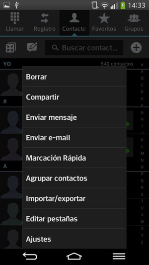 Seleccione Importar/exportar
