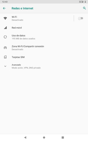Seleccione Zona Wi-Fi/Compartir conexión