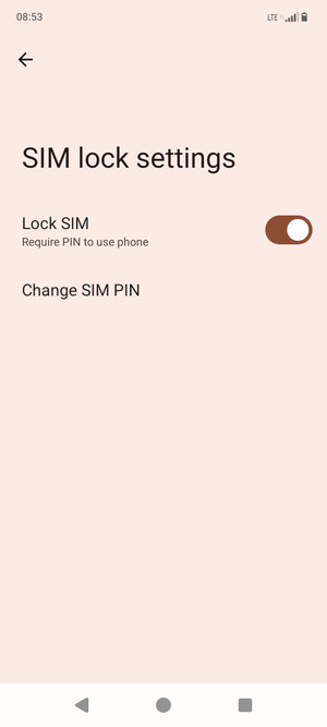 Select Change SIM PIN