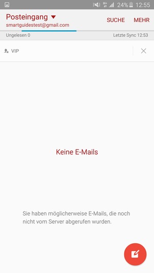 Ihr Gmail Konto ist einsatzbereit