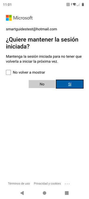 Seleccione la opción deseada