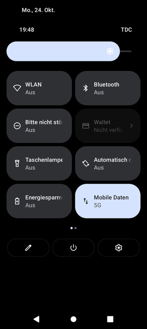 Stellen Sie die Helligkeit auf das erforderliche Niveau