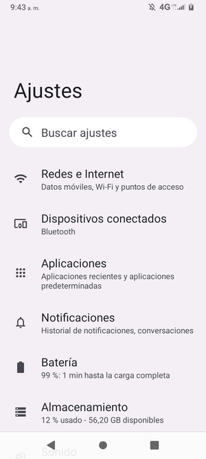 Seleccione Redes e Internet