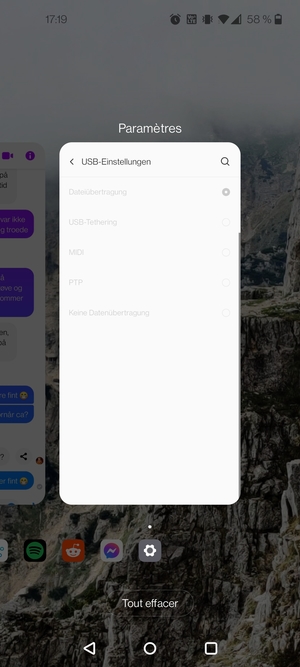 Sélectionnez Tout effacer pour fermer toutes les applications en cours d'exécution