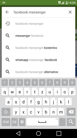 Geben Sie den Namen der App ein und wählen Sie Suchen
