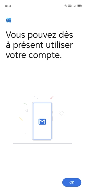 Sélectionnez OK