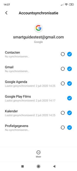 Uw gegevens worden gesynchroniseerd