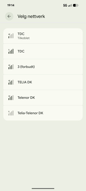 Vent til søket er ferdig
