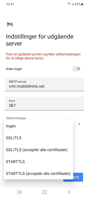 Vælg Ingen