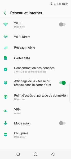 Sélectionnez Wi-Fi