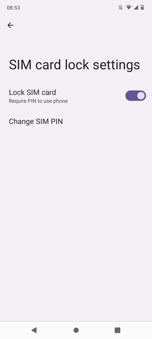 Select Change SIM PIN