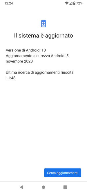 Seleziona Cerca aggiornamenti