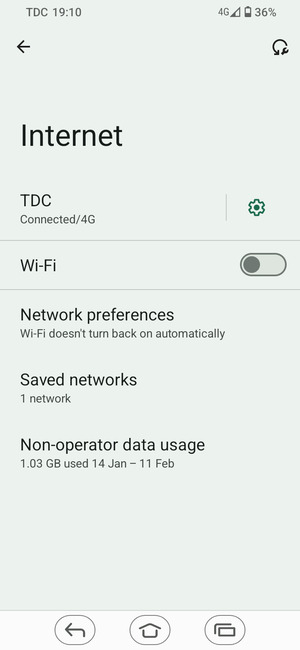 Turn on Wi-Fi