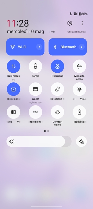 Disattiva Wi-Fi e Bluetooth