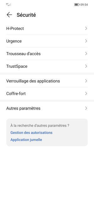 Sélectionnez Autres paramètres