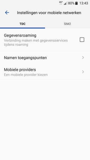 Selecteer Public en Namen toegangspunten