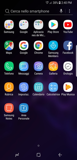 Seleziona Samsung