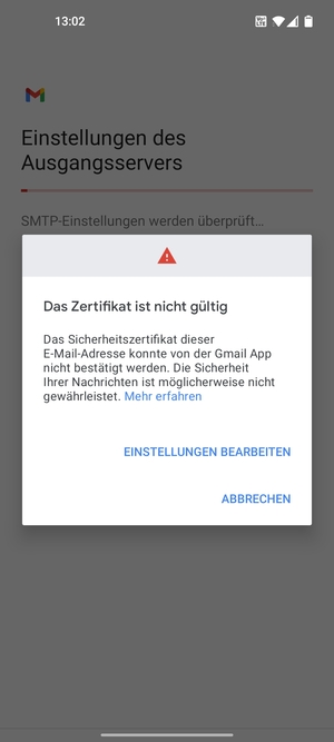 Wählen Sie EINSTELLUNGEN BEARBEITEN